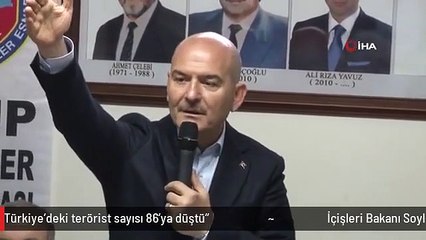 İçişleri Bakanı Soylu: "Türkiye'deki terörist sayısı 86'ya düştü"