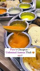One of the best and cheapest Aamras thali you can get in Pune,exact price is 250 only no added gst.