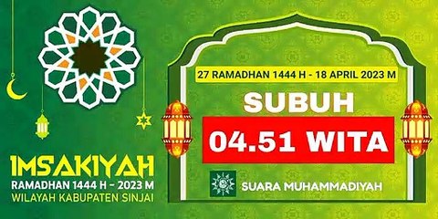Imsakiyah Ramadhan 1444 H Wilayah Kabupaten Sinjai Hari Ke - 27 #ramadhan1444h #27ramadhan #sinjai