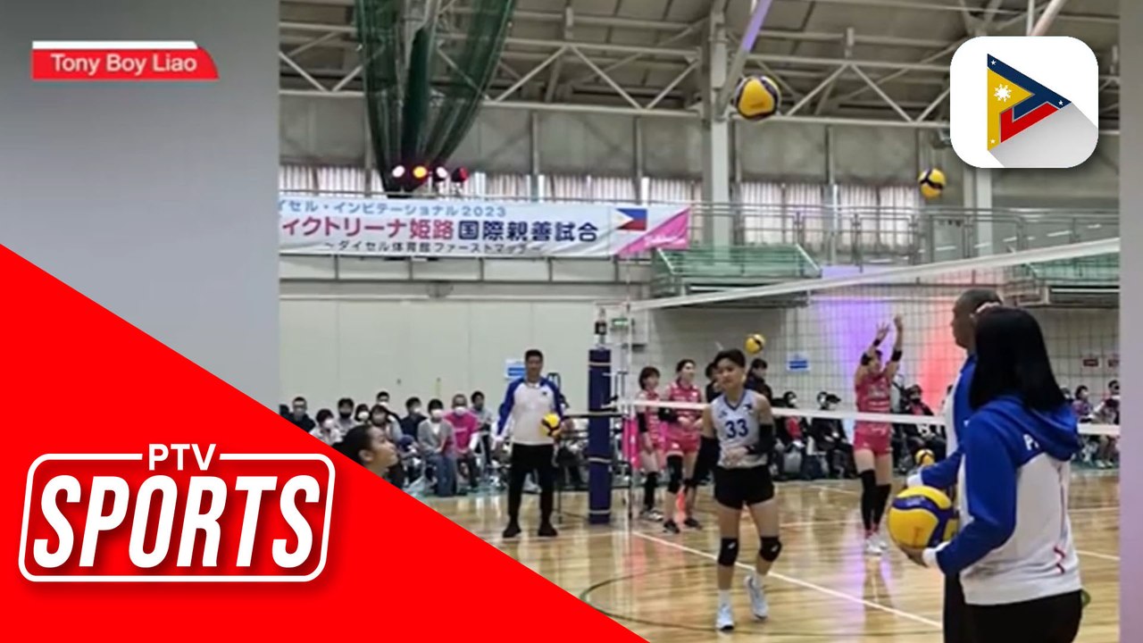 National Womens Volleyball team, bigo sa unang foreign tune-up match