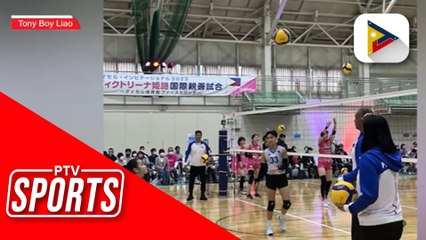 National Womens Volleyball team, bigo sa unang foreign tune-up match