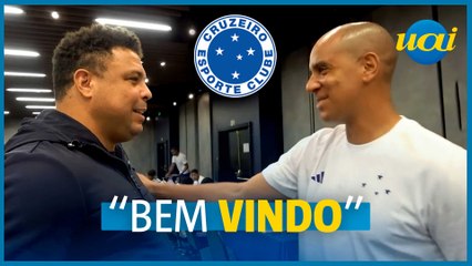 Ronaldo visita Cruzeiro e dá boas-vindas a Pepa