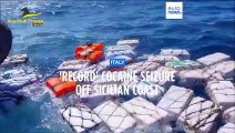 Coke floats: Italian authorities seize 'record' cocaine drugs haul in Mediterranean