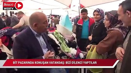 Bit pazarında konuşan vatandaş: 'Bizi dilenci yaptılar artık'