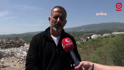 Samandağlı depremzede: Zeytin ve portakal bahçelerimizin suyunu karşılayan derenin üzerine zehir yüklü asbestler döküldü