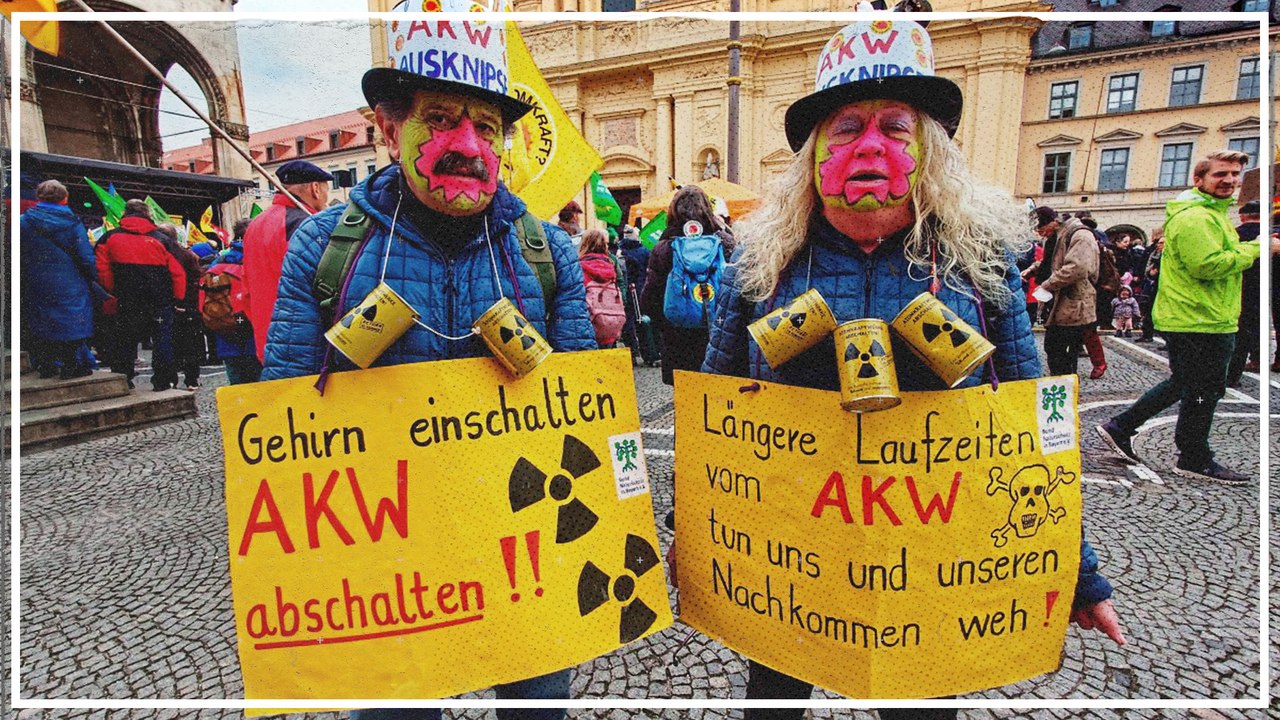 Atomkraftgegner in München feiern endgültige AKW-Abschaltung