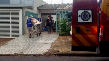 Download Video: Mulher sofre queda e quebra o tornozelo no Bairro Santa Cruz