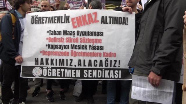 Özel Sektör Öğretmenleri Başkent'te Seslerini Duyurmaya Çalıştı: On Bine Yakın Arkadaşımız İşsiz. Deprem Bölgesindeki Arkadaşlarımız İşsiz
