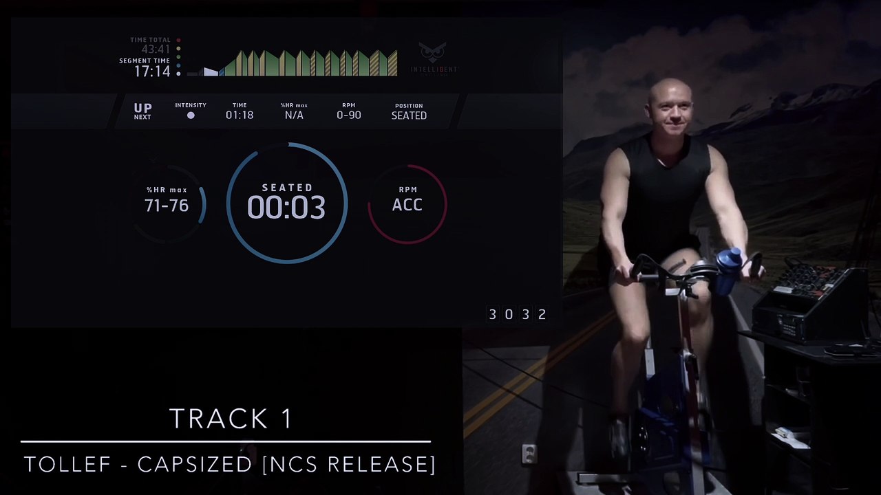 Silent Cycling "There is nobody else" 45 min Cycling/Spinning workout video