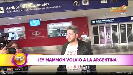 Jey Mammon habló al llegar al país
