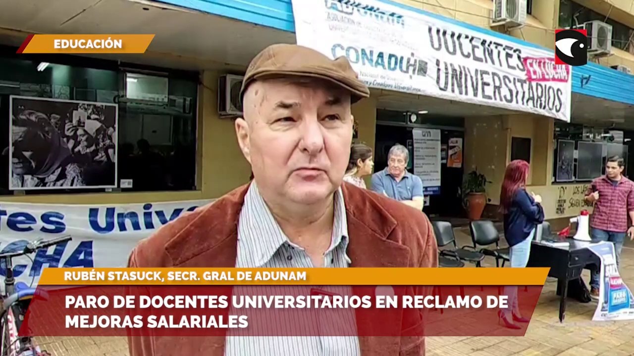 Paro de docentes universitarios en reclamo de mejoras salariales ...