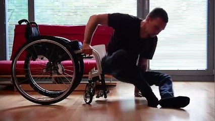 Transferul la sol şi înapoi pentru paraplegici