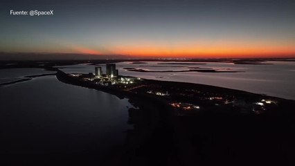 Camino de la primera prueba de vuelo de la nave Starship