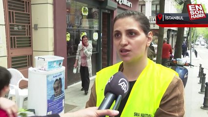 SMA'lı bebeğin bağış kutusunu çalan zanlı, annenin kovalaması sonucu kutuyu bırakıp kaçtı