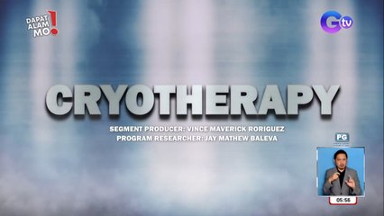 ‘Cryotherapy’, ano nga ba ang benepisyo sa katawan? | Dapat Alam Mo!