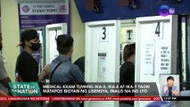 Medical exam tuwing ika-3, ika-4 at ika-7 taon matapos bigyan ng lisensya, inalis na ng LTO | SONA