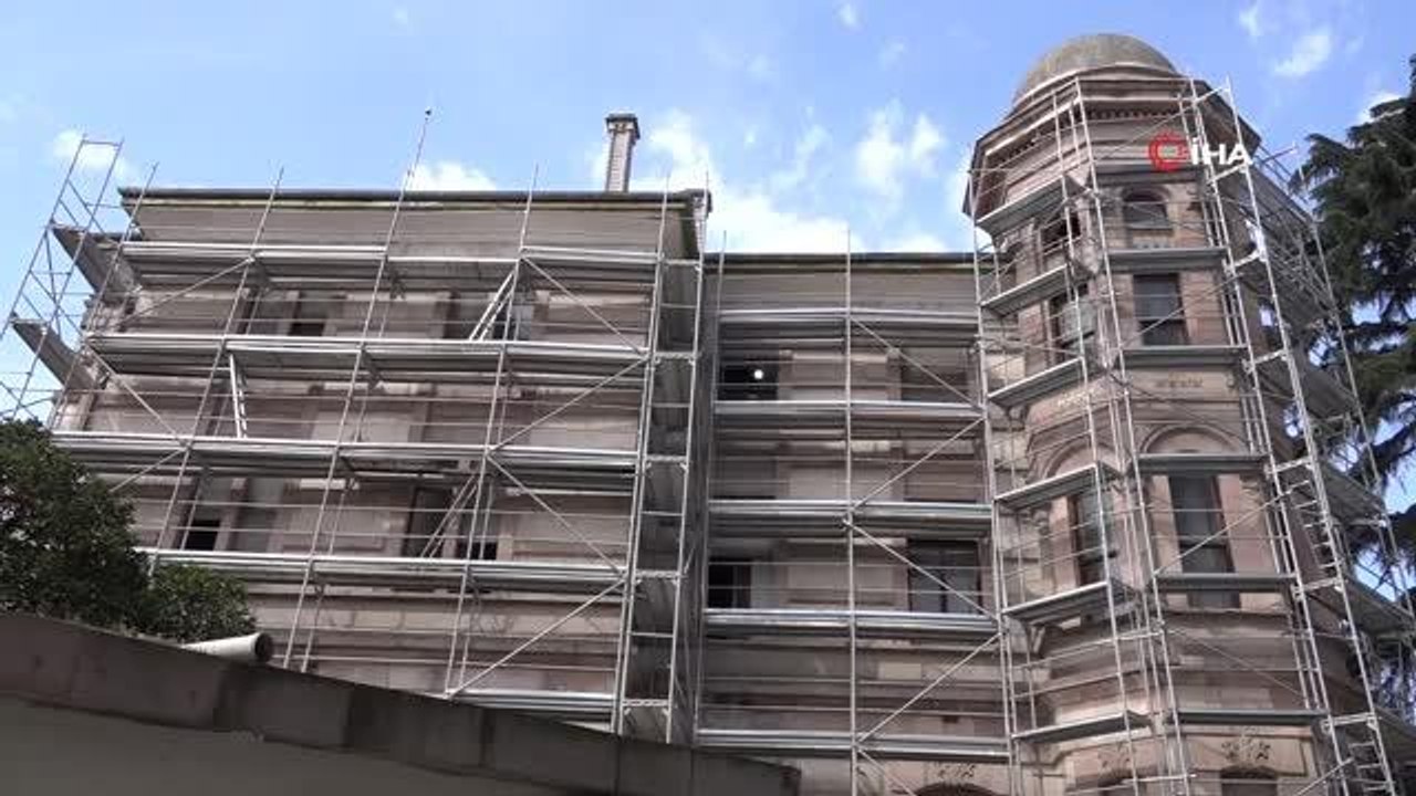 Trabzon Valisi İsmail Ustaoğlu, Kostaki Konağı restorasyonunda incelemelerde bulundu