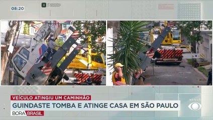 Acidente com guindaste em São Paulo 17/04/2023 13:20:37
