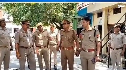 मुजफ्फरनगर: नामांकन स्थल का निरीक्षण करने के लिए पहुंचे एसपी