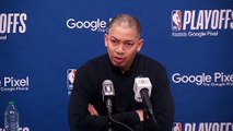 Tyronn Lue after the Los Angeles Clippers win against the Phoenix Suns