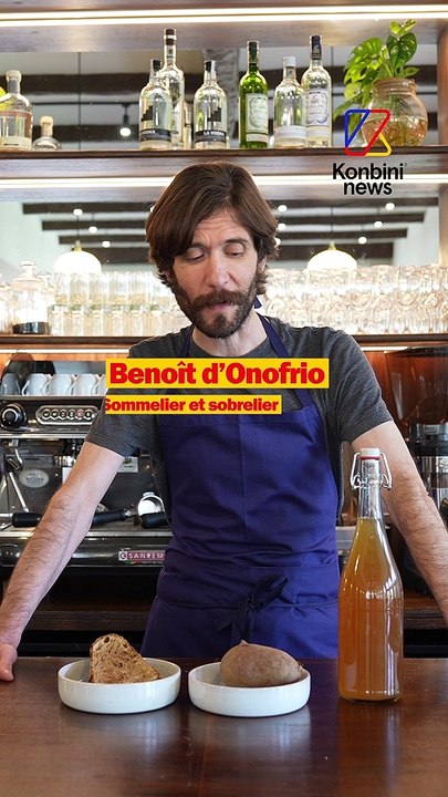 Benoît est “sobrelier” : c’est comme un sommelier, mais avec des boissons sans alcool. Il nous fait découvrir une boisson à base de pomme de terre ?! 