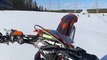 Finding Deep Snow on Snow Bike Sends Rider into Fluffy Powder