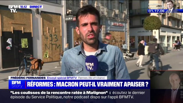 Rennes: les commerçants appréhendent une nouvelle soirée de débordements suite à l'allocution d'Emmanuel Macron