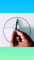 Beautiful scenery drawing with pencil