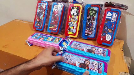 Unboxing and Review of SKI eltie pencil box for kids school study