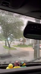 Train Crashes Into Car Transport