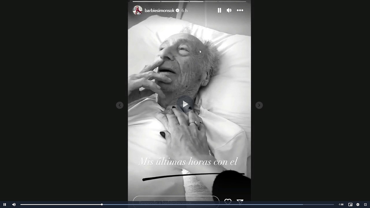 Barbie Simons compartió sus últimos momentos con su abuelo