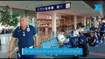 Se retrasó el vuelo de Gimnasia a Colombia para el choque copero: truco, mates e hinchas en Ezeiza