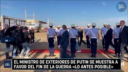El ministro de Exteriores de Putin se muestra a favor del fin de la guerra «lo antes posible»