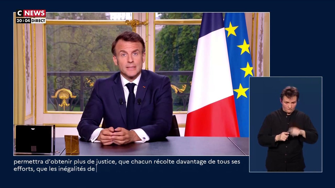 Emmanuel Macron  : "Cette réforme des retraites est-elle acceptée ? A l'évidence non. Une colère s'est exprimée et personne ne peut rester sourd. Nous devons agir ensemble. Je ferai un bilan le 14 juillet, dans 100 jours"