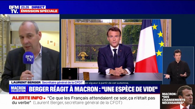 Laurent Berger (CFDT): La vie des travailleurs et des travailleuses ne se mesurent pas en séquences