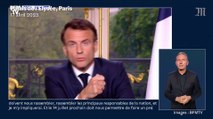 « Nous avons devant nous 100 jours d'apaisement, d'unité  » lance Emmanuel Macron
