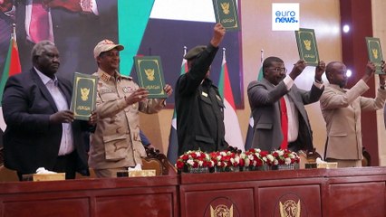 What sparked the violent struggle to control Sudan's future?