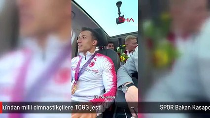 SPOR Bakan Kasapoğlu'ndan milli cimnastikçilere TOGG jesti