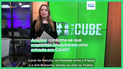 Análise: confirma-se que migrantes bloquearam uma estrada em Calais?