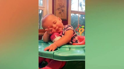 Super Tired Baby - Fun and Fails Baby Video