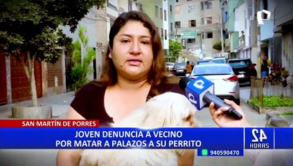 Los Olivos: familia de sujeto que mató a palazos a perro dice que actuó en defensa propia