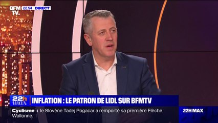Michel Biero (Lidl) estime que l'inflation dans l'alimentaire devrait atteindre "un peu plus de 20%" d'ici cet été