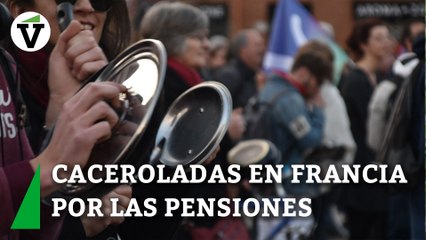 Caceroladas en Francia durante el discurso de Macron para defender su reforma de las pensiones