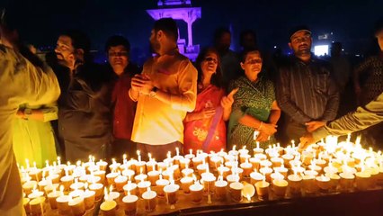 जयपुर को एक रखने के लिए कैंडल मार्च