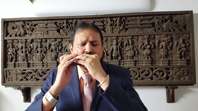 Yeh Hai Reshmi Zulfon Ka-Film Mere Sanam 1965-Vintage Song on Harmonica Live Performance by Mukund Kamdar
