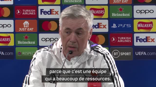 Real Madrid - Ancelotti : "C'est une équipe qui me fait souvent changer d'avis"