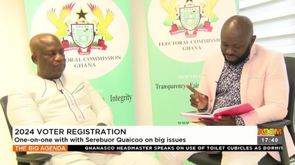 2024 Voter Registration: One-on-One with Serebuor Quaicoo on big issues - The Big Agenda on Adom TV (17-4-23)