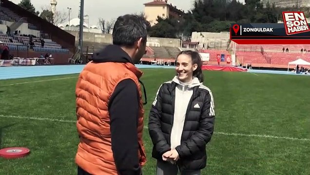 Rekortmen milli atlet Eda Nur Tulum'un hedefi uluslararası şampiyonluklar