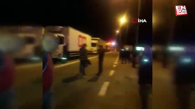 Artvin- Erzurum karayolu heyelanla kapandı