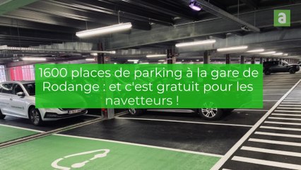 Ouverture du parking de 1600 places à la gare de Rodange